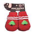 Противоплъзгащи се чорапи за кучета MINA PET, размер L,  4 бр, червени