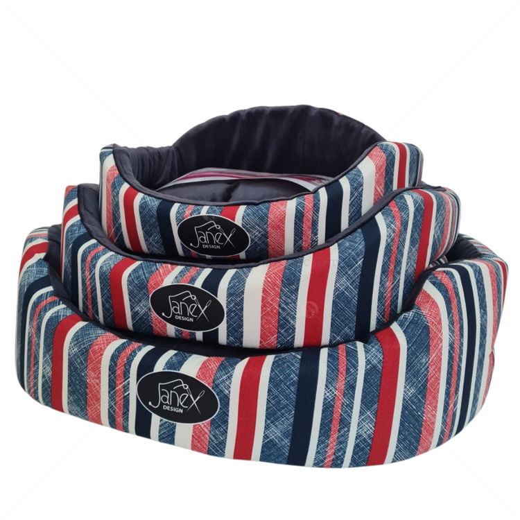 Овално легло на райета M JANEX