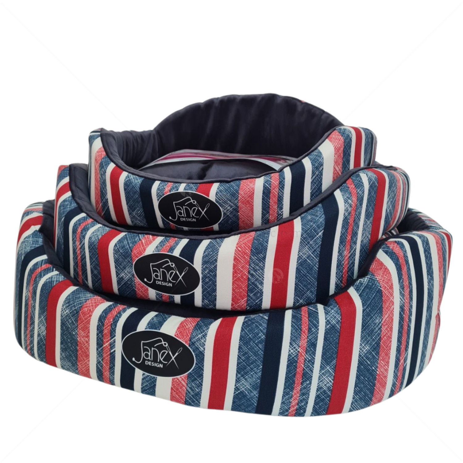 Овално легло на райета M JANEX