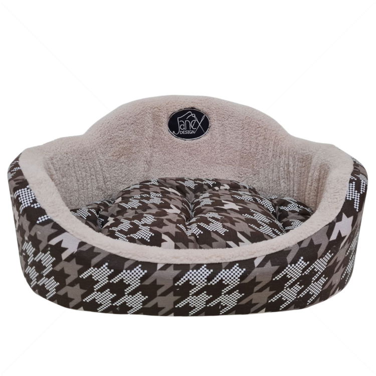 JANEX Овално легло в бежово