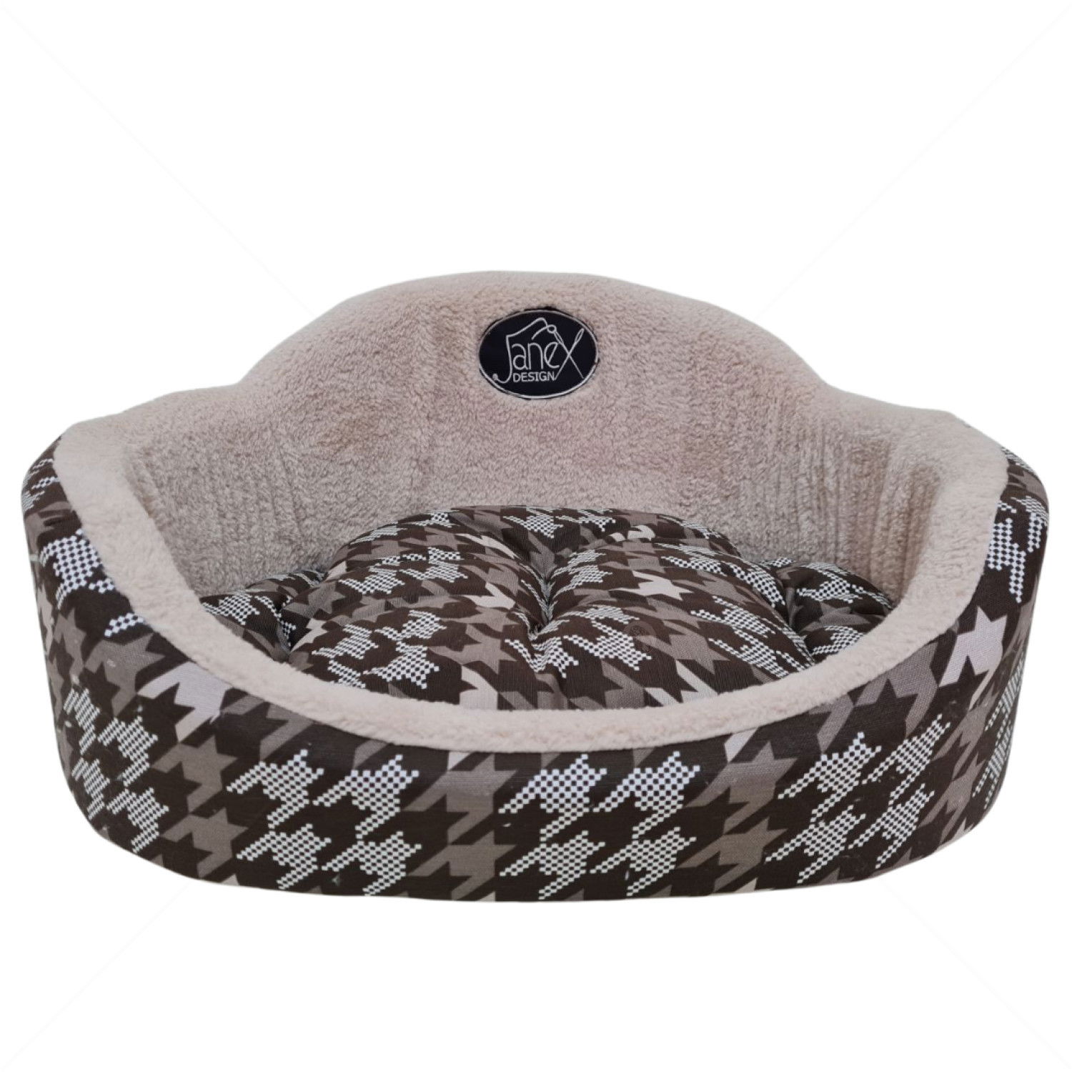 JANEX Овално легло в бежово