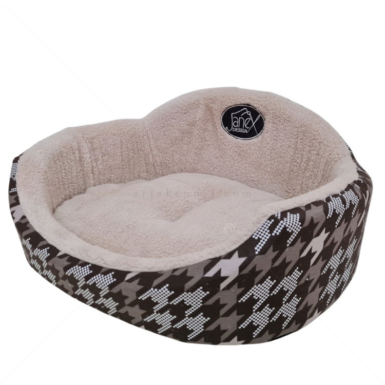 JANEX Овално легло в бежово