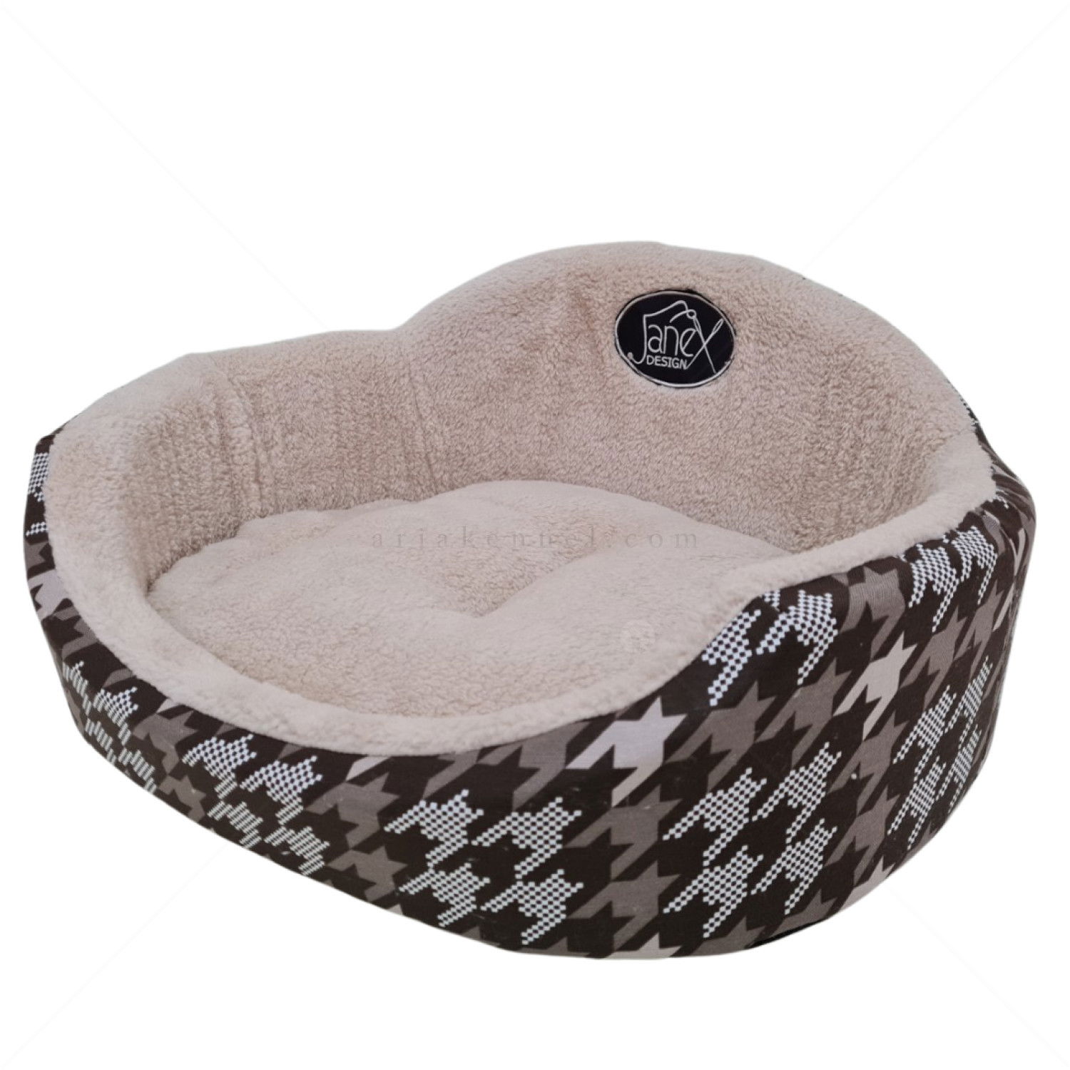 JANEX Овално легло в бежово