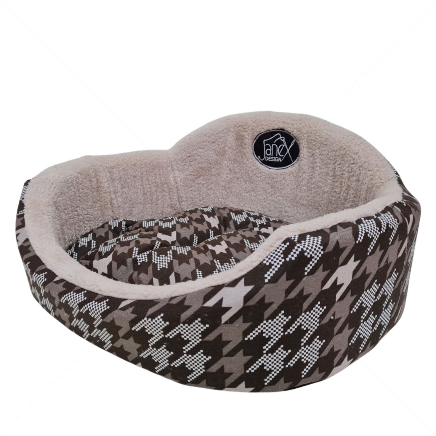 JANEX Овално легло в бежово