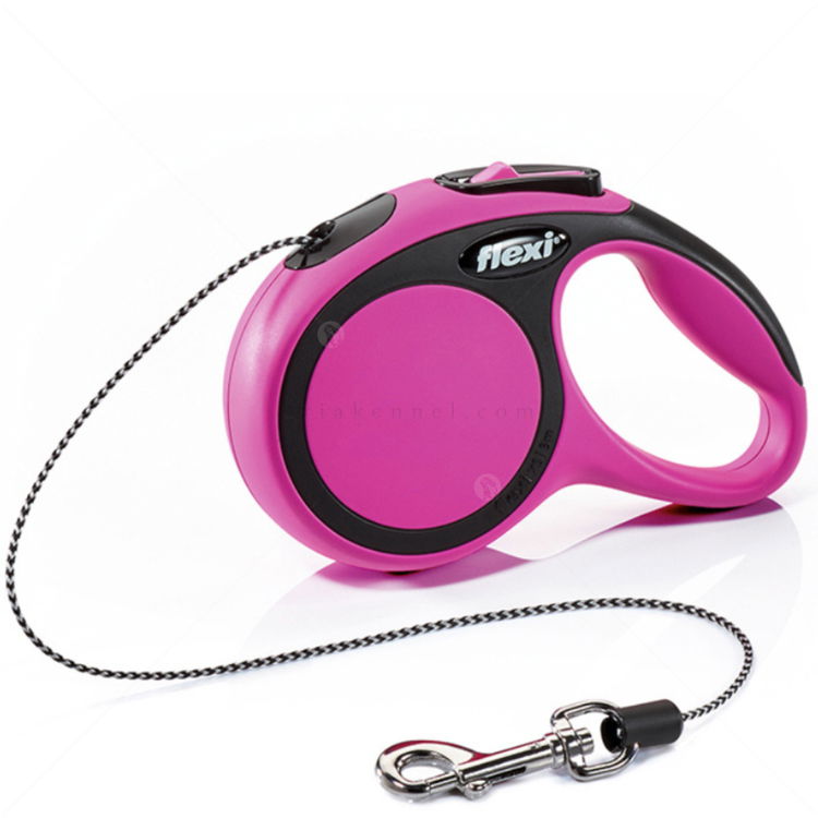 FLEXI Comfort Black XS въже – Автоматичен повод, розов