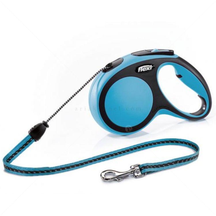 FLEXI Comfort Black S въже – Автоматичен повод, син