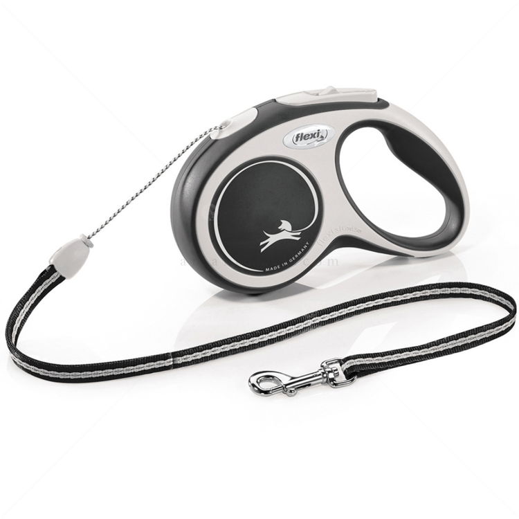 FLEXI Comfort S въже - Автоматичен повод, черен