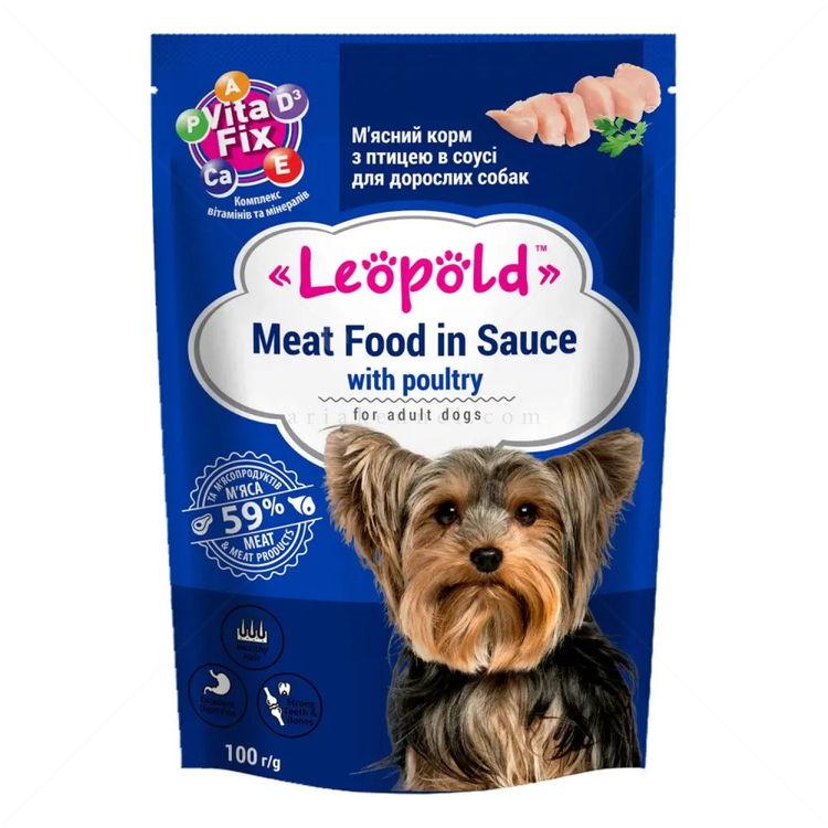 Пауч с птиче месо LEOPOLD Adult 100 гр