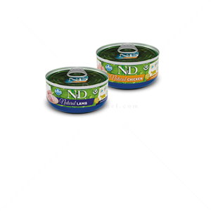 N&D Cat 6х70 гр Natural Meat Duo Menu - месно меню