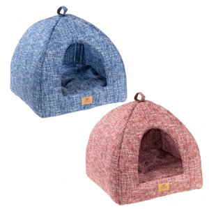Памучна къщичка FERPLAST Tipi L - иглу, червен меланж