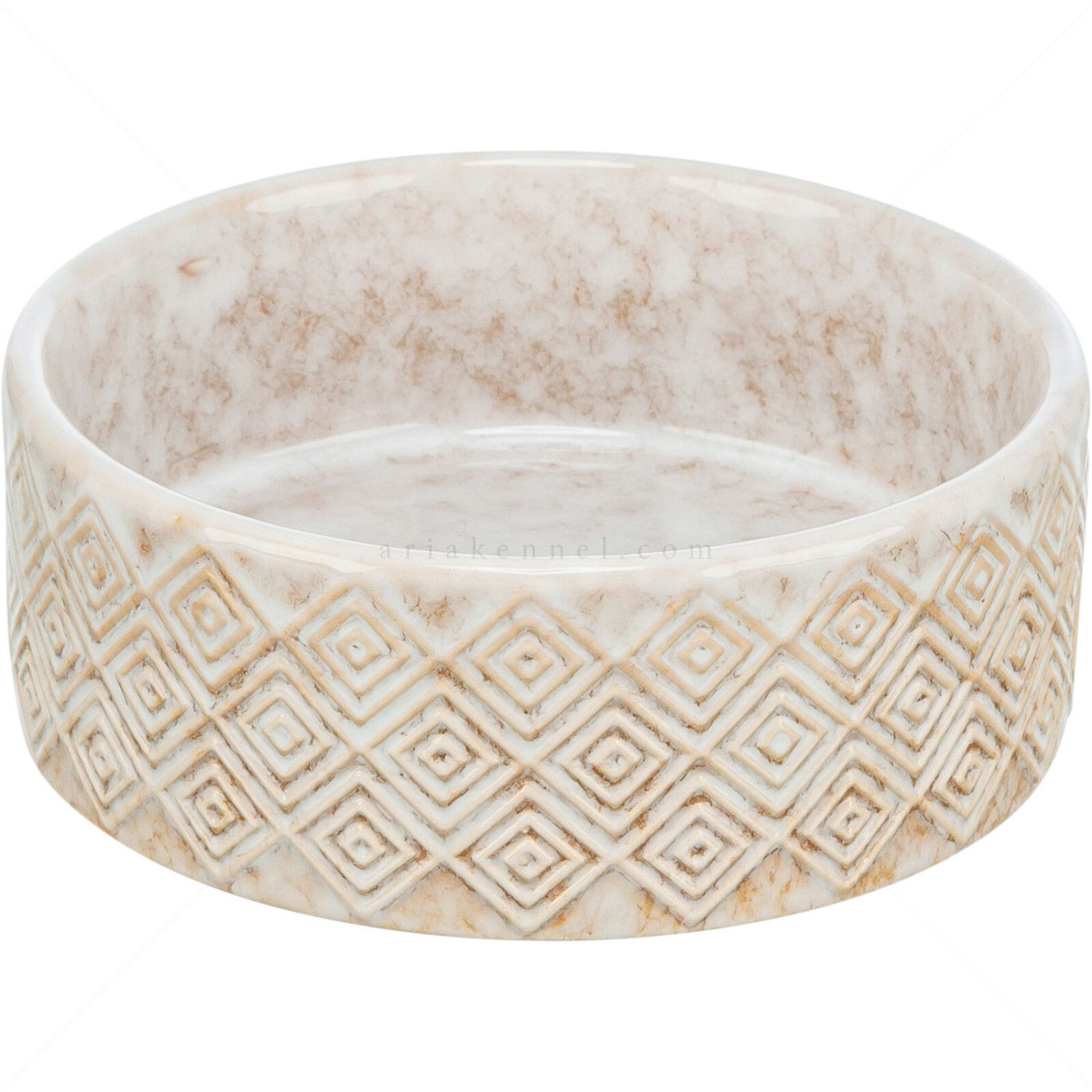 Комплект керамични купи с бамбукова поставка TRIXIE