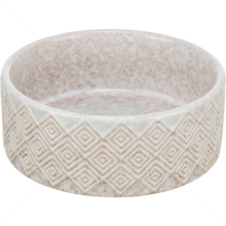 Комплект керамични купи с бамбукова поставка TRIXIE