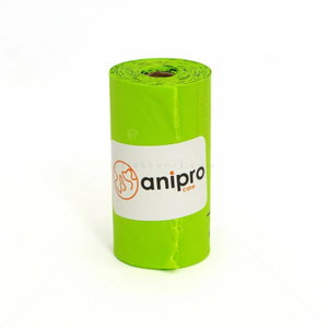Биоразградими торбички ANIPRO, зелени, 3 броя