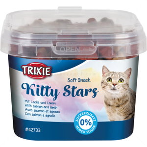 Меки лакомства със сьомга и агнешко месо TRIXIE Soft Snack Kitty Stars