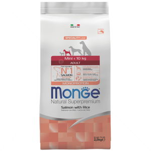MONGE Monoprotein Mini Adult 2.500 кг Salmon & Rice