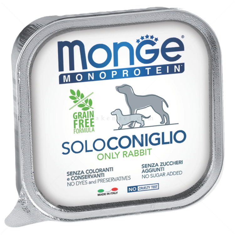 Пастет със 100% заешко месо MONGE Superpremium Monoprotein Terrine Adult Rabbit