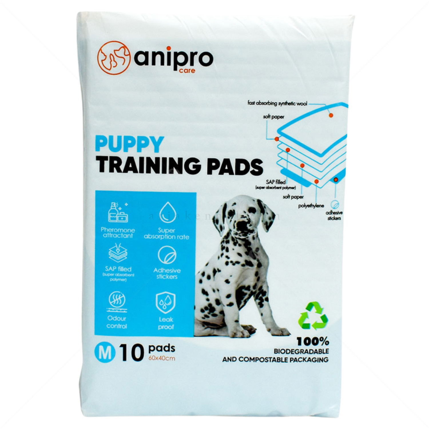 Хигиенни подложки/Пелени за кучета, размер M, ANIPRO
