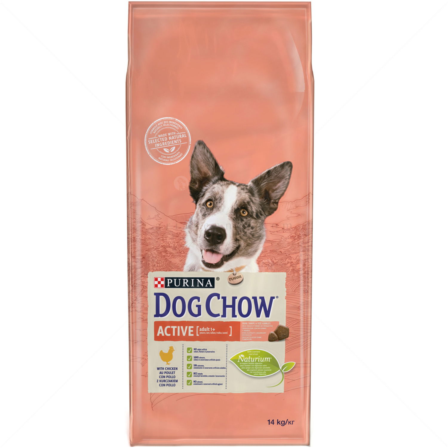 DOG CHOW 14 кг Adult Active Chicken