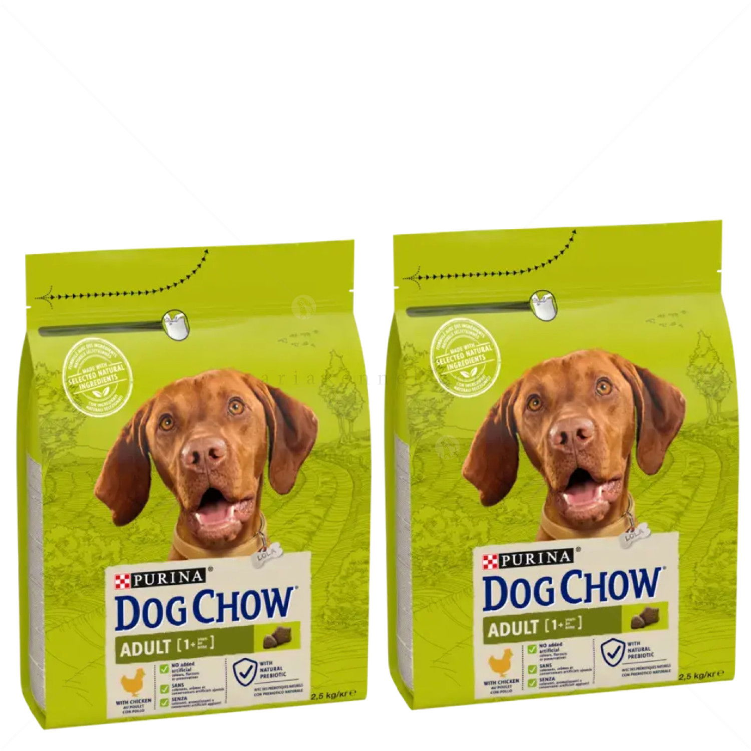 DOG CHOW 2х2.5 кг Adult Chicken