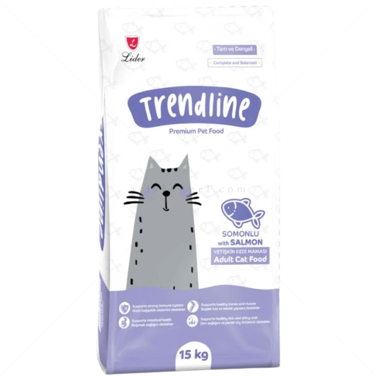 TRENDLINE 15 кг Adult Salmon, за израснали котки със сьомга