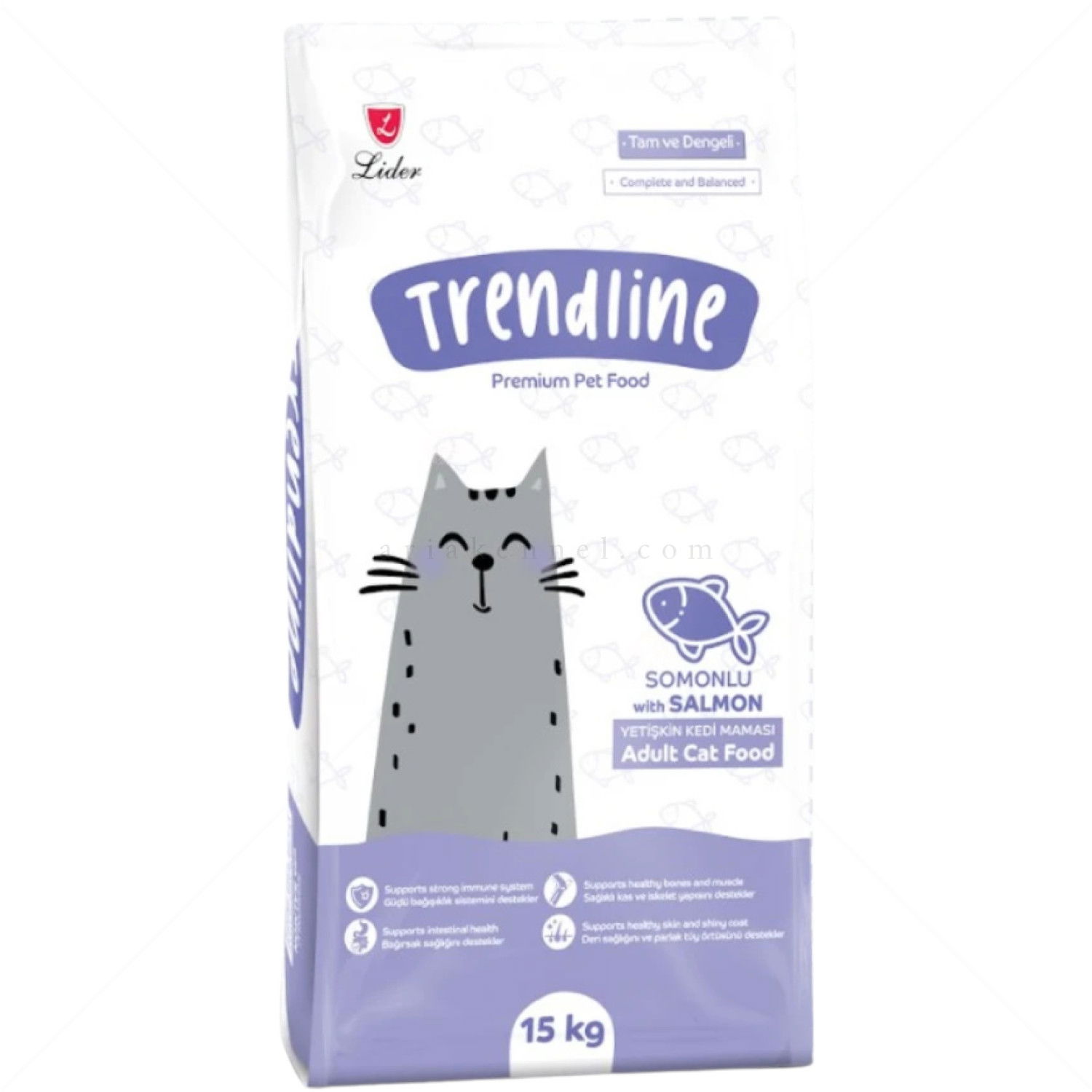 TRENDLINE 15 кг Adult Salmon, за израснали котки със сьомга