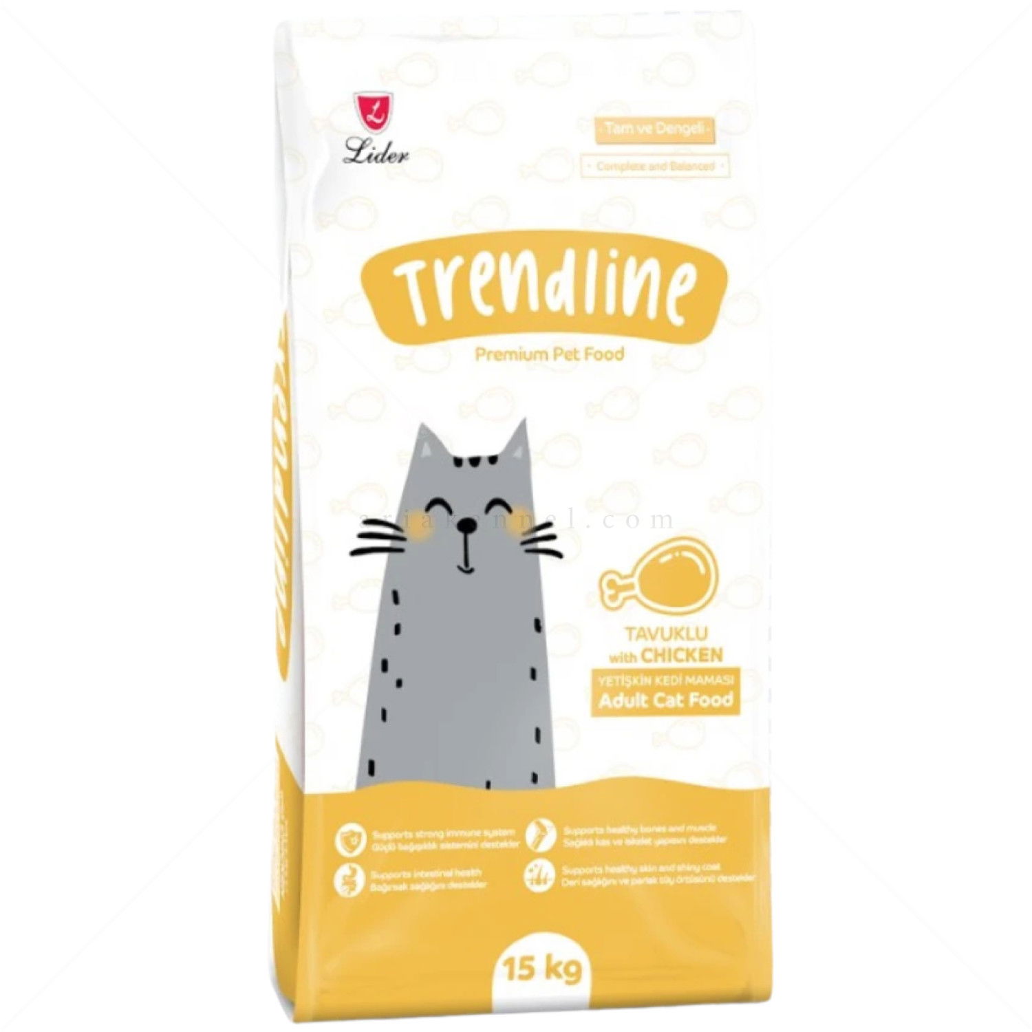 TRENDLINE 15 кг Adult Chicken, за израснали котки с пилешко месо