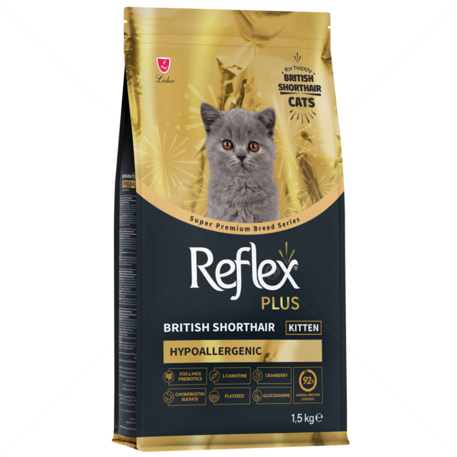 REFLEX PLUS 1.5 кг British Shorthair Kitten, за малки британски котета