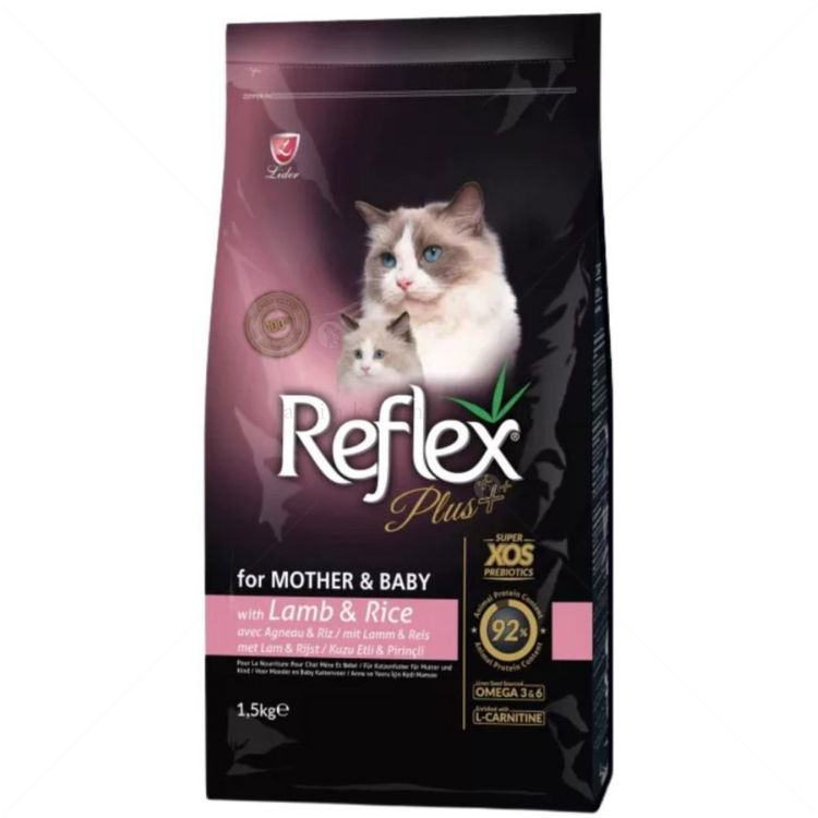 REFLEX PLUS 1.5 кг Mother&Babycat с агнешко месо и ориз
