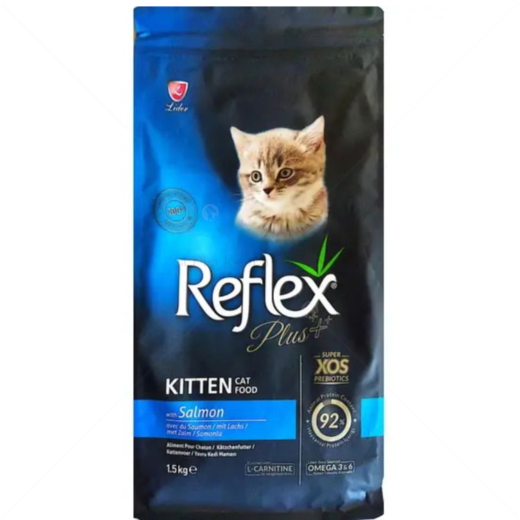 REFLEX PLUS 1.5 кг Kitten Salmon, със сьомга