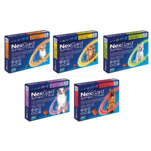 Комбинирани таблетки за вътрешно и външно обезпаразитяване NEXGARD SPECTRA 3x9/2 mg