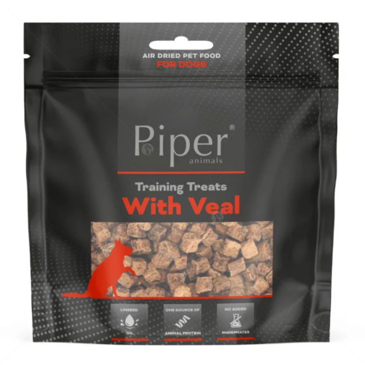 Тренировъчни лакомства с телешко месо 130 гр PIPER Training Treats Veal