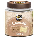 Бисквити микс кокалчета в буркан, LOLO PETS, размер S, 210 гр