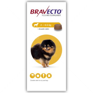Таблетка за външно обезпаразитяване BRAVECTO 1х112.5 мг