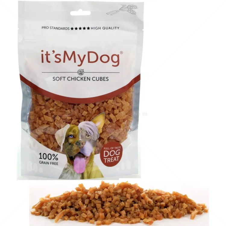 Меки кубчета пилешко месо IT'S MY DOG Chicken Soft Cubes Grain Free
