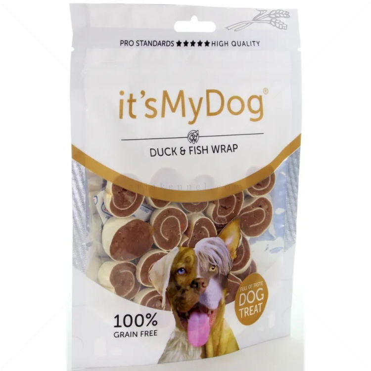 Рулца с патешко месо и риба IT'S MY DOG Duck & Fish Wrap Grain Free, 85 гр