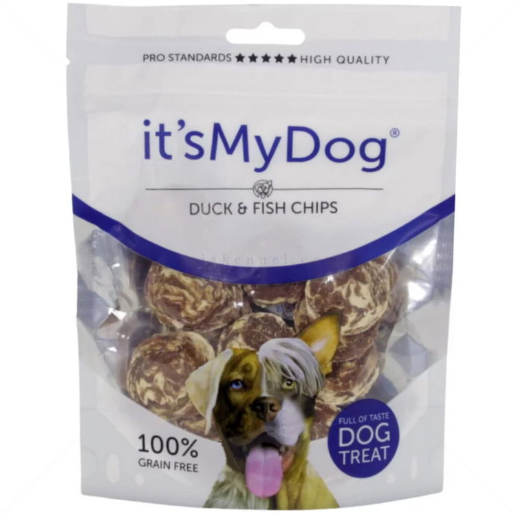 Чипс с патешко месо и риба IT'S MY DOG Duck & Fish Chips Grain Free
