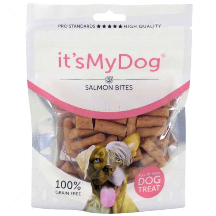 Хапки със сьомга IT'S MY DOG Salmon Bites Grain Free