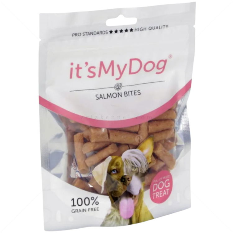 Хапки със сьомга IT'S MY DOG Salmon Bites Grain Free