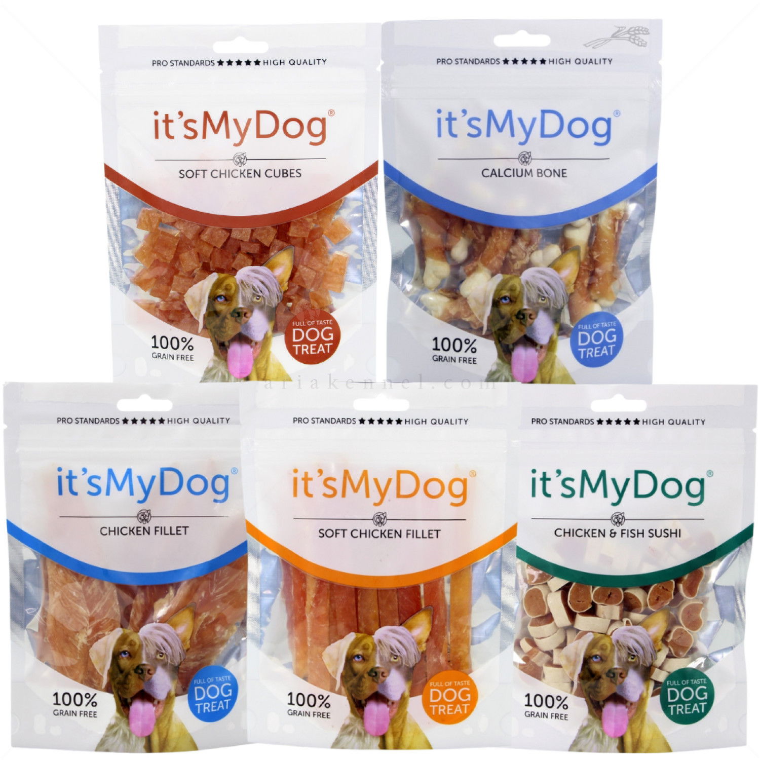 Сет от лакомства с пилешко месо IT'S MY DOG Chicken Grain Free