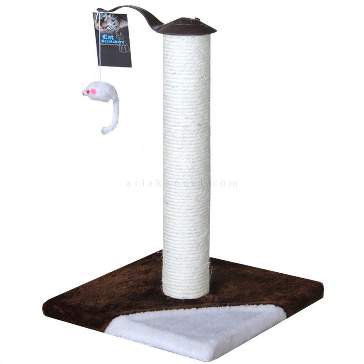 Драскало стълб с мишка VALENGER, кафяво