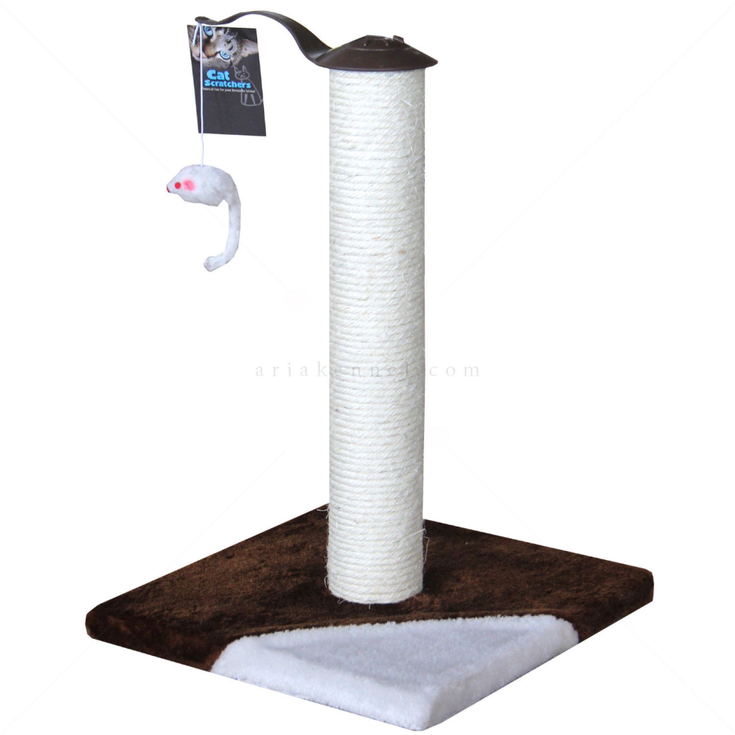 Драскало стълб с мишка VALENGER, кафяво