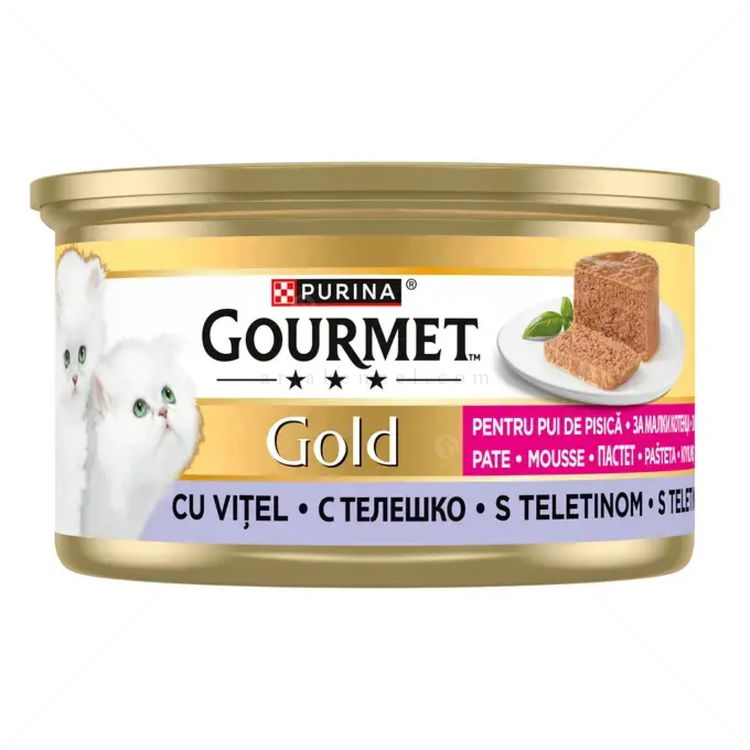 GOURMET Gold Kitten 85 гр Пастет с телешко месо