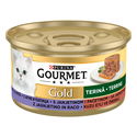 GOURMET Gold 85 гр с агне и патица, хапки в пастет
