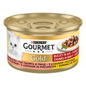 GOURMET Gold 85 гр с пиле и сьомга, хапки в сос