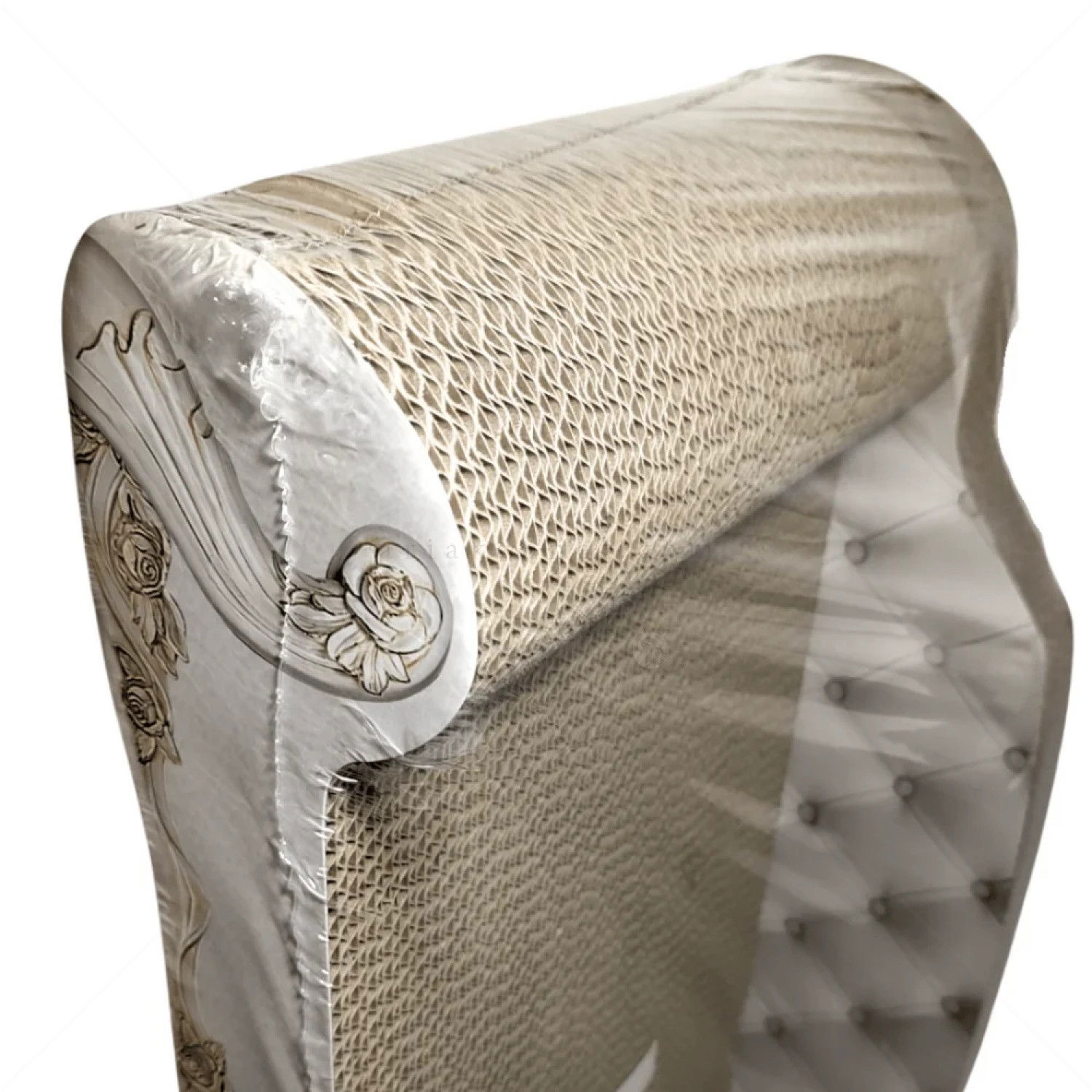 Драскало от картон Кресло в бяло ANIPRO