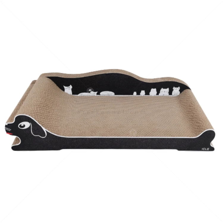 Драскало от картон Кученце в черно ANIPRO