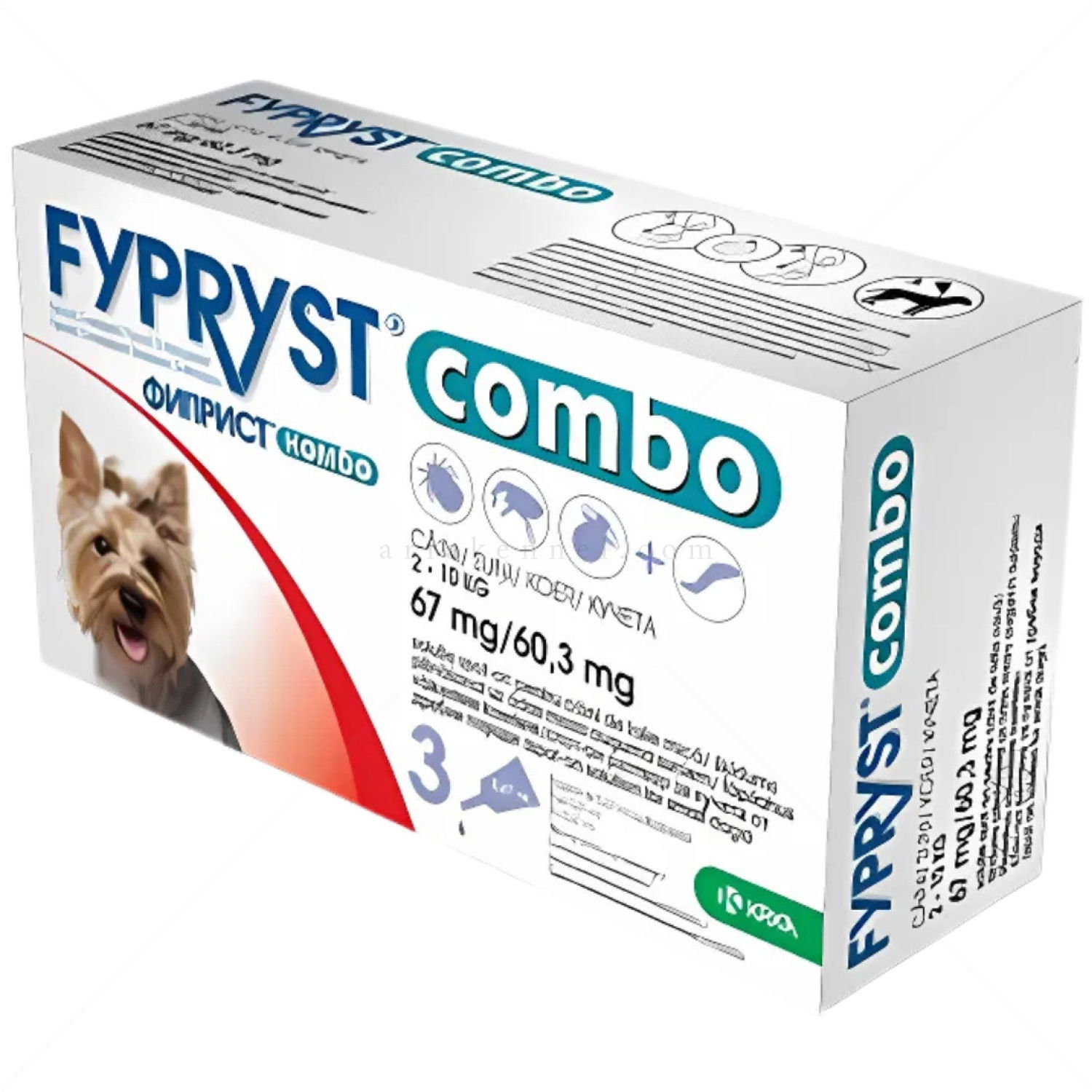 Пипети за външно обезпаразитяване FYPRYST COMBO 3x0.67 мл