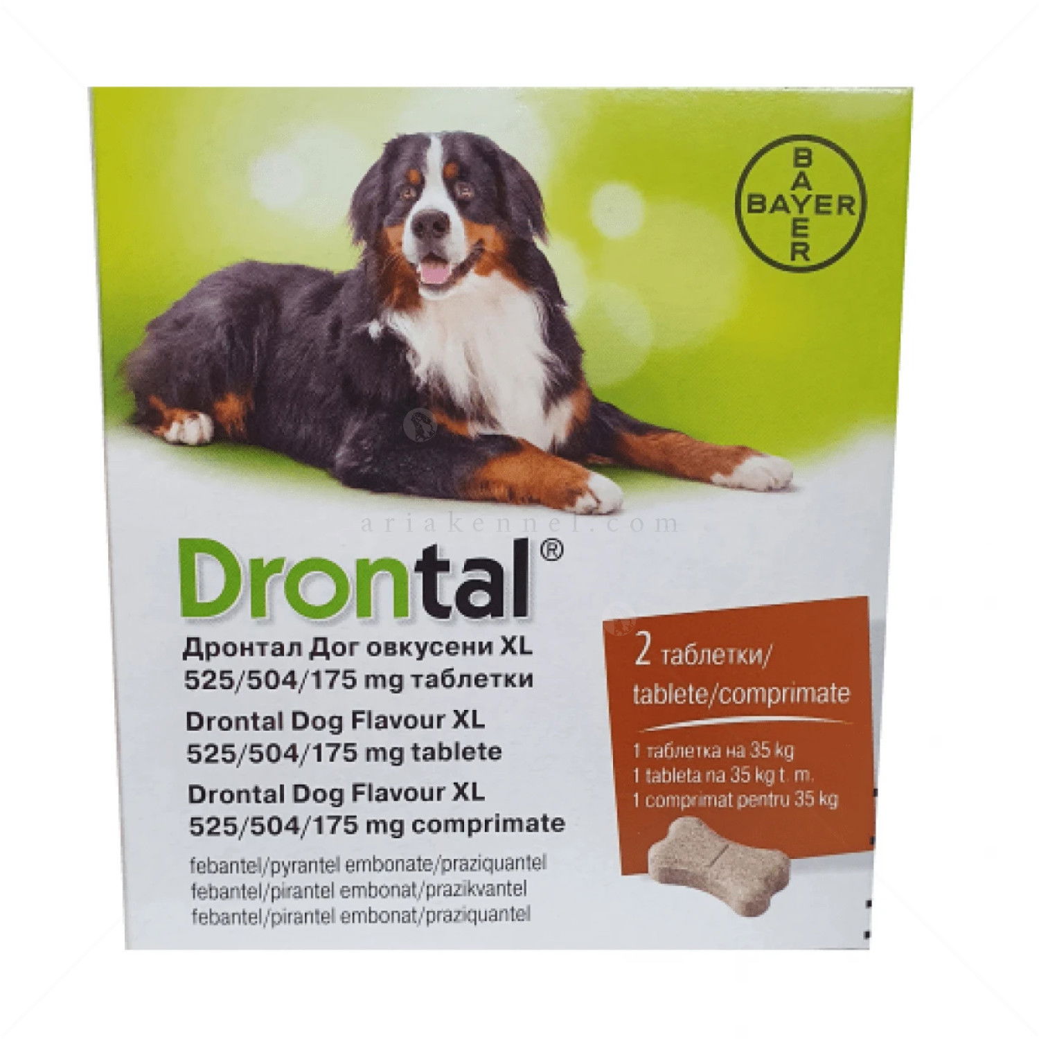Таблетки за вътрешно обезпаразитяване DRОNТАL Plus XL Dog 525/504/175 mg