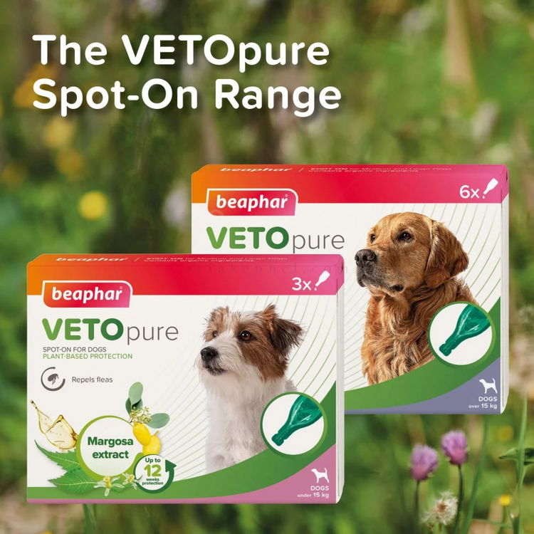 Противопаразитни пипети за дребни породи кучета BEAPHAR Veto Pure Bio Spot on Small Dog