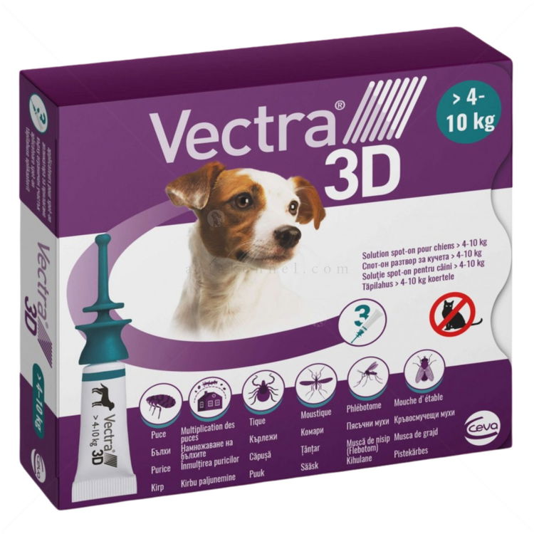 Пипети за външно обезпаразитяване VECTRA 3D 3x1.6 мл